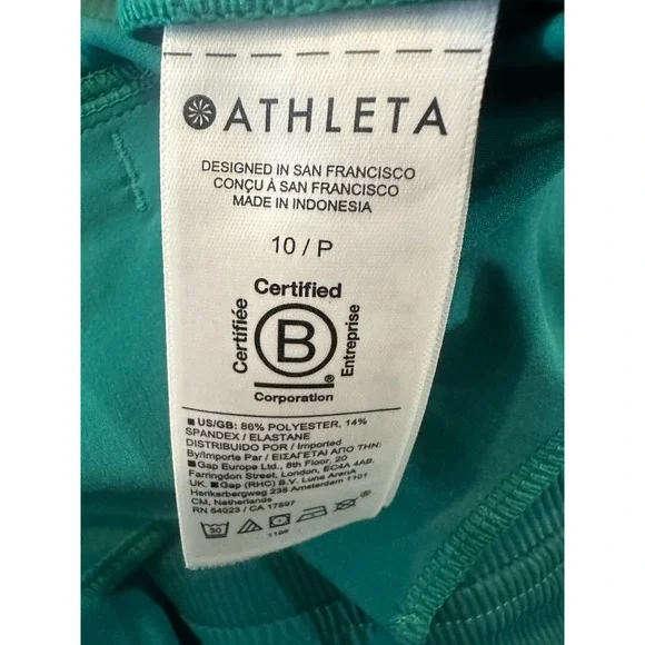 Athleta 2023 Brooklyn Ankle Pant Emerald Green Stretch Women's Size 10 Petite - Picture 6 of 13